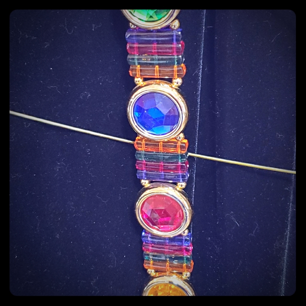 Jeweled gold chain vintage belt